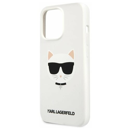 фото Lagerfeld для iphone 13 pro чехол liquid silicone choupette hard white karl lagerfeld