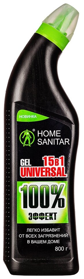 СРЕДСТВО ДЛЯ УБОРКИ УНИВЕРС. "HOME SANITAR UNIVERSAL" 15 В 1 ГЕЛЬ 800 Г (1/12) Barhat - фото №5