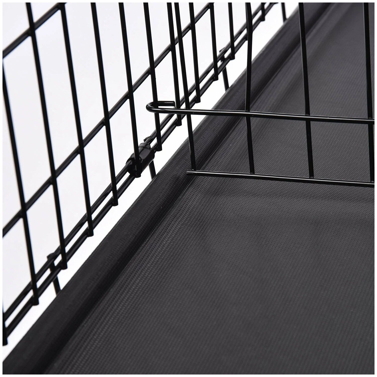 Клетка MidWest iCrate для собак 107х71х76h см, 1 дверь, черная - фотография № 7