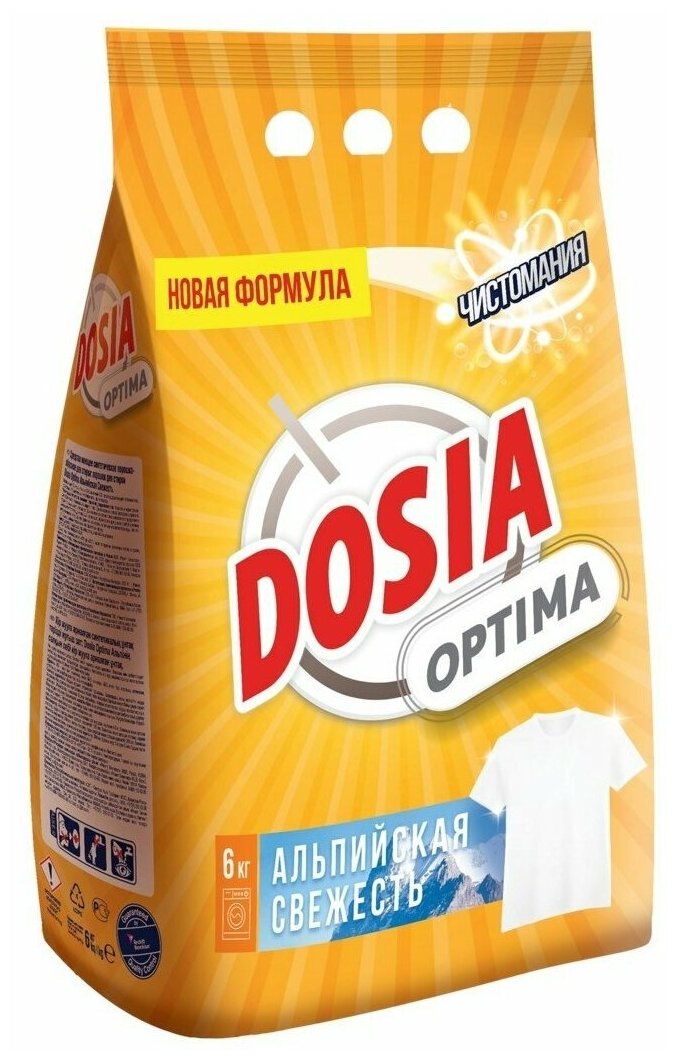 Стиральный порошок Dosia Optima Альпийская свежесть, 6 кг