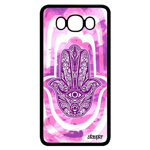 фото Защитный чехол на смартфон // samsung galaxy j7 2016 // "амулет хамса" талисман оберег, utaupia, розовый