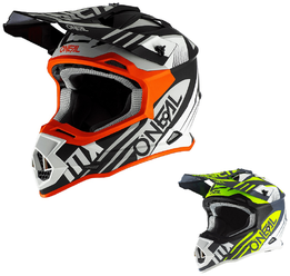 Шлем кроссовый ONEAL 2Series Spyde 2.0, черный/белый, размер L