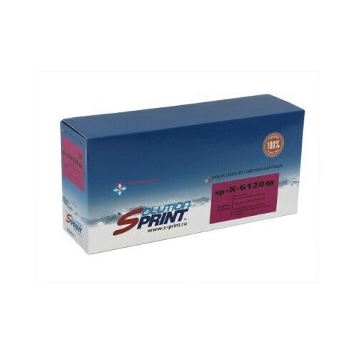 картридж solution print sp s 504c голубой для лазерного принтера совместимый Картридж Solution Print SP-X-6120M, пурпурный, для лазерного принтера, совместимый
