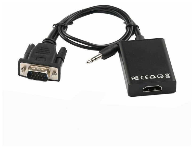 Преобразователь-конвертер сигнала с VGA на HDMI с аудио