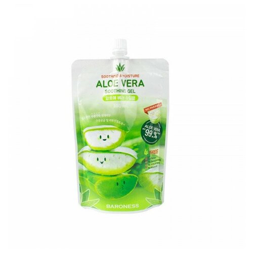 Успокаивающий увлажняющий гель с экстрактом алоэ Baroness Aloe Soothing Gel SPOUT TYPE 100мл