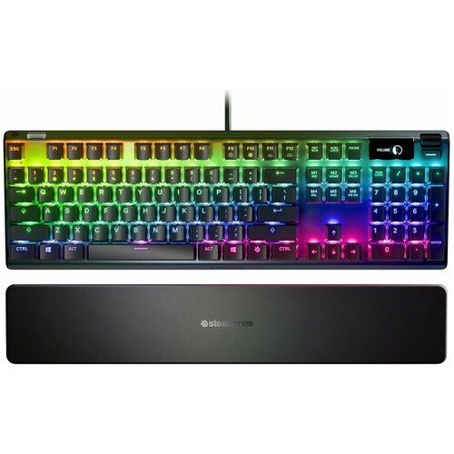 Клавиатура проводная игровая SteelSeries Apex 7 TKL US Red Switch черный 64646 13999₽