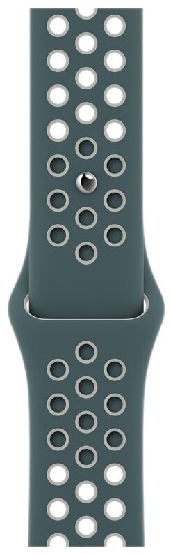 Ремешок силиконовый Hasta/Light Silver Nike Sport Band (Серо-зелёный/Серебристый) Apple Watch 44mm (42mm; 45mm) MJ6K3ZM/A