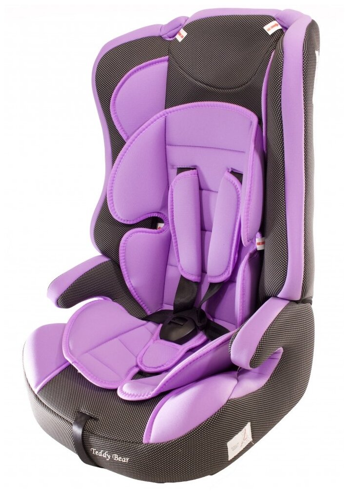 Автокресло LB 513 RF LILAC+BLACK DOT