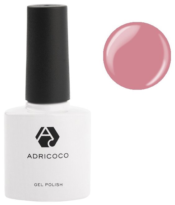 Цветной гель-лак ADRICOCO №040 пыльно-розовый (8 мл.)