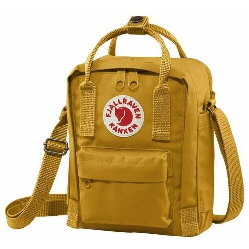 фото Сумка fjallraven kanken sling, желтый, 20х15х8 см, 2,5 л