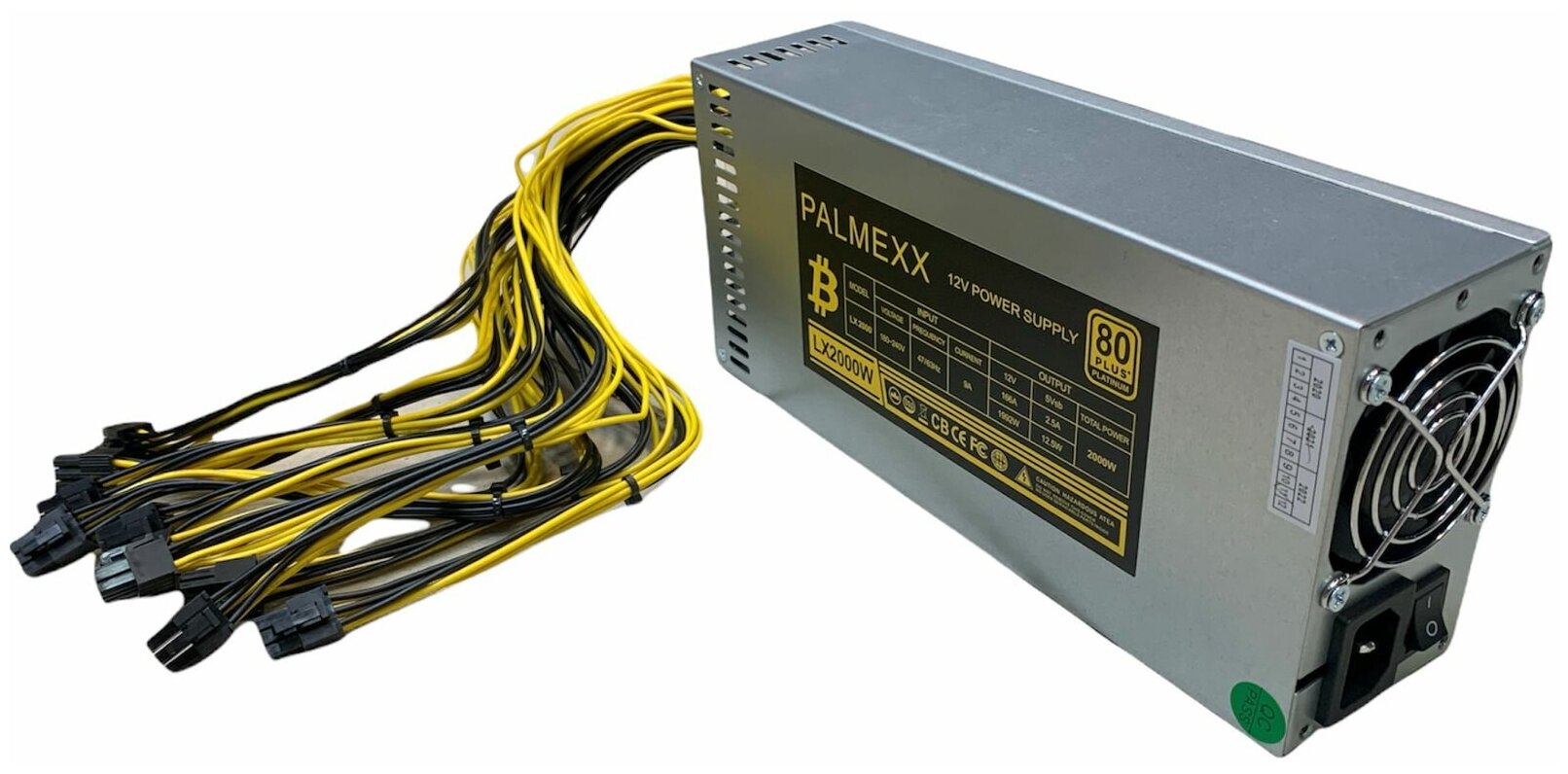 Блок питания PALMEXX 2000W 90PLUS для асика 10x6PIN