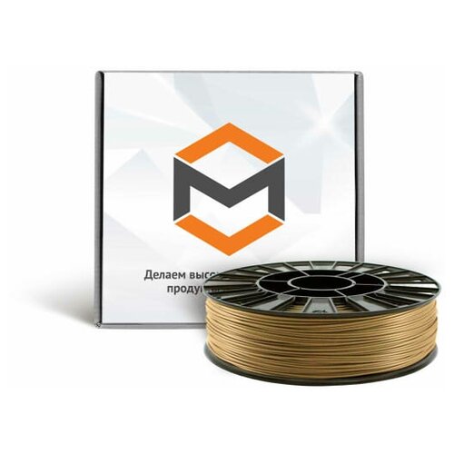 PLA пластик 1,75 мм 3DMall металлик золотой
