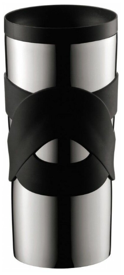 Термокружка дорожная Bodum Travel Twist со стальным корпусом 350 мл, цвет черный
