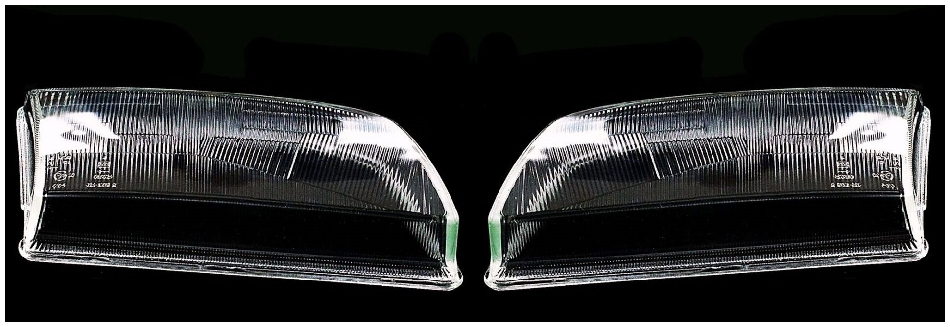 фото Стекло фары для Toyota Carina E 92 1992-1998 прав и лев комплект 2 шт.