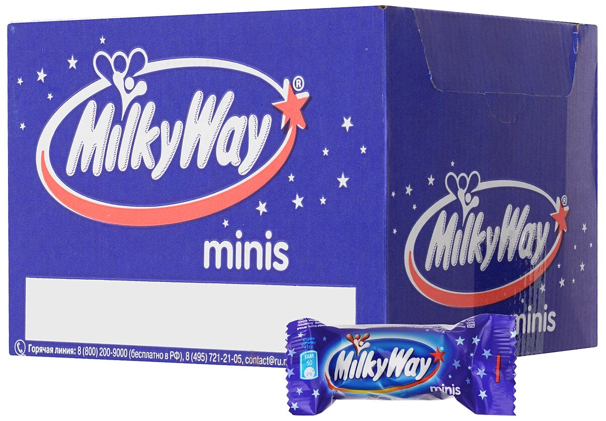 Шоколадный батончик Milky Way Minis 1кг - фото №7