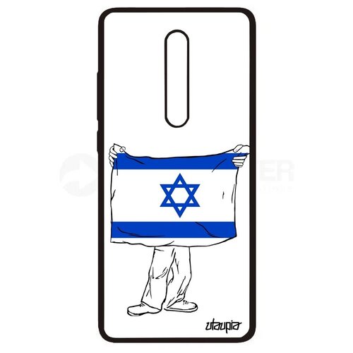 фото Защитный чехол на телефон // xiaomi mi 9t pro // "флаг израиля с руками" стиль страна, utaupia, белый