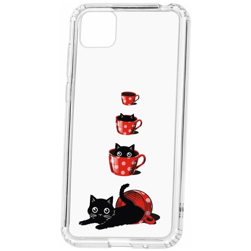 фото Чехол на huawei honor 9s / huawei y5p kruche print котенок в чашке / чехол для huawei / чехол с рисунком / чехол с принтом / чехол для хонор / чехол для хуавей / бампер на хуавей / чехол накладка для хонор / противоударная накладка для honor huawei / защита для honor / защита на huawei / cиликоновый чехол для huawei honor / пластиковый чехол на huawei / защитный чехол для honor / чехольчик / защита телефона / ударопрочный чехол кruче