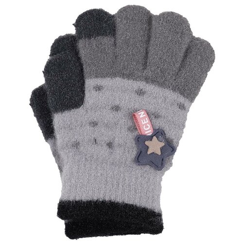 Перчатки L'addobbo для девочек демисезонные, размер 2-4, серый