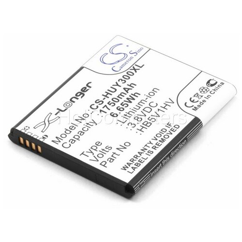 Аккумулятор для телефона Huawei HB5V1, HB5V1HV (1750mAh) гидрогелевая защитная пленка mietubl для huawei ascend g350 глянцевая