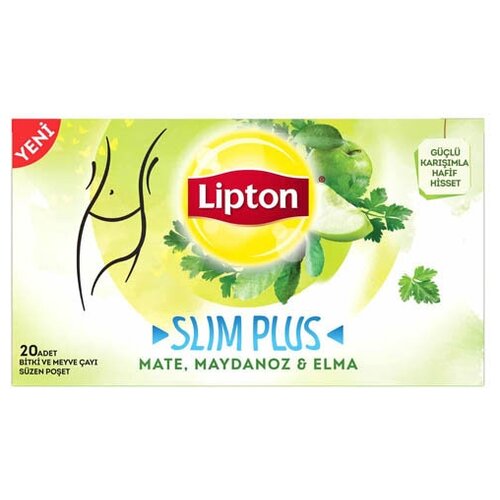 FORM Чай SLIM PLUS микс трав с мята-петрушкой и с яблоком 20 пакетиков LIPTON