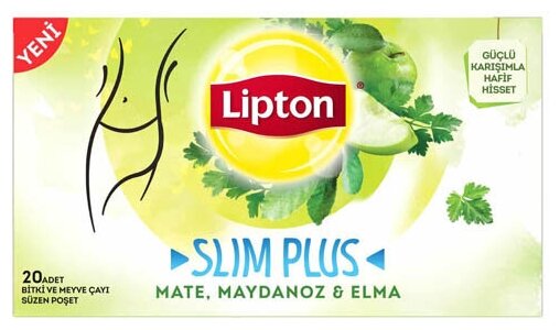 FORM Чай SLIM PLUS микс трав с мята-петрушкой и с яблоком 20 пакетиков LIPTON