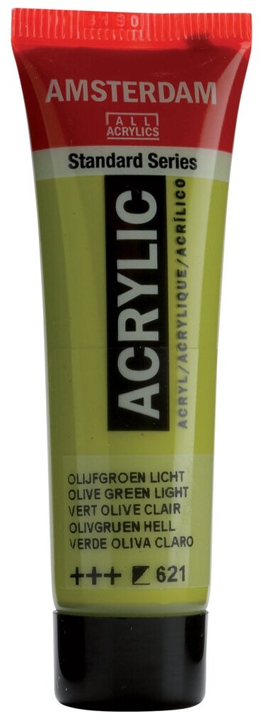 фото Royal Talens Краска акриловая Amsterdam туба 20мл №621 Зеленый оливковый светлый