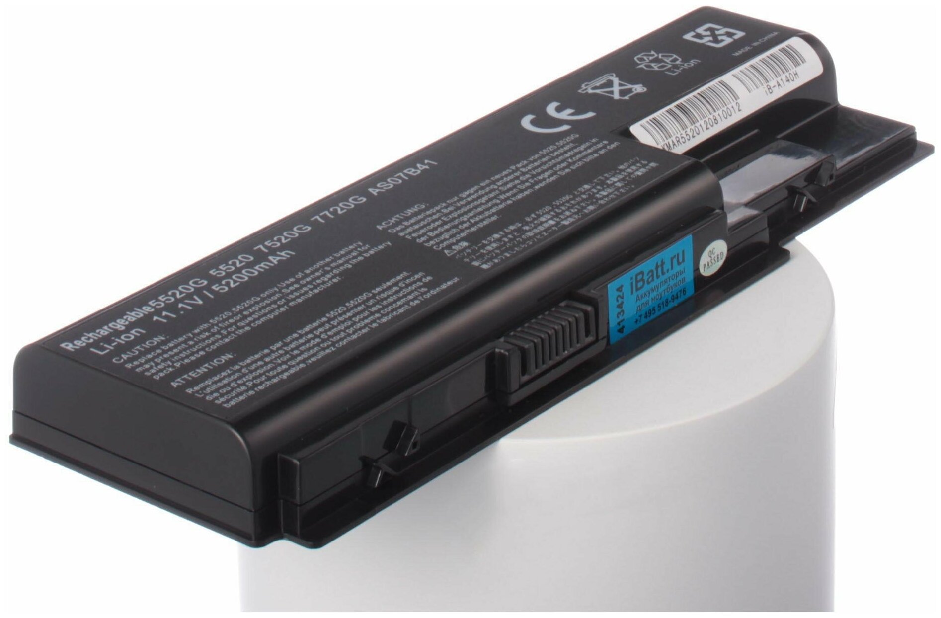 Аккумуляторная батарея iBatt iB-U4-A140H 5200mAh для Acer Extensa 7630G Aspire 5720Z Aspire 7730Z Aspire 7738G Aspire 5720ZG Aspire 7540 Aspire 8530 Aspire 5935G Aspire 5739 Aspire 7730 Aspire 6935 Extensa 7630EZ Aspire 8920