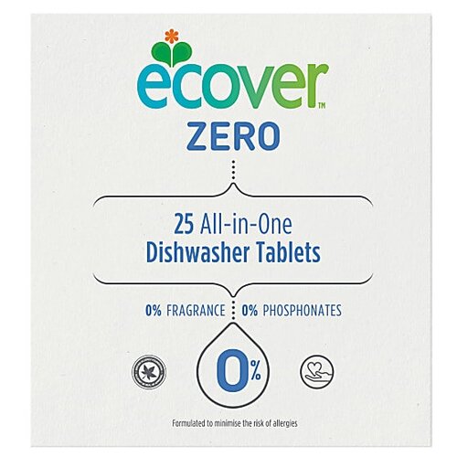 Экологичные таблетки Ecover Zero All in One для посудомоечной машины, 25 шт