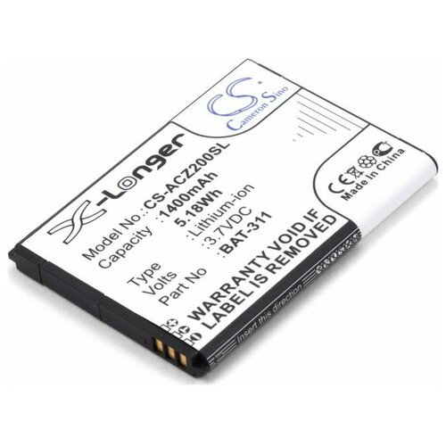 фото Аккумулятор cameronsino cs- acz200sl для acer liquid z200 cameron sino