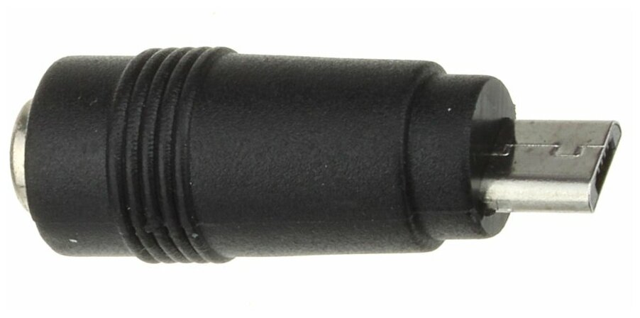 Переходник microUSB B-гнездо питания 5,5*2,1 прямой