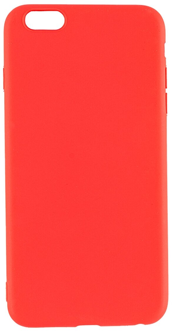 Чехол для Apple Iphone 6 Plus. Силиконовый. Красный.