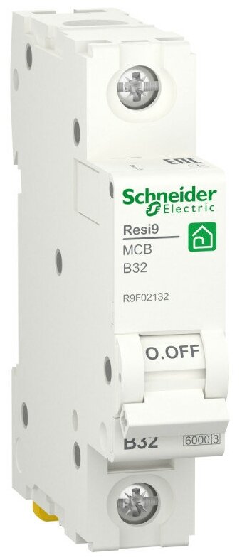 Автоматический выключатель Schneider Electric Resi9 1 полюс 32A тип B 6kA