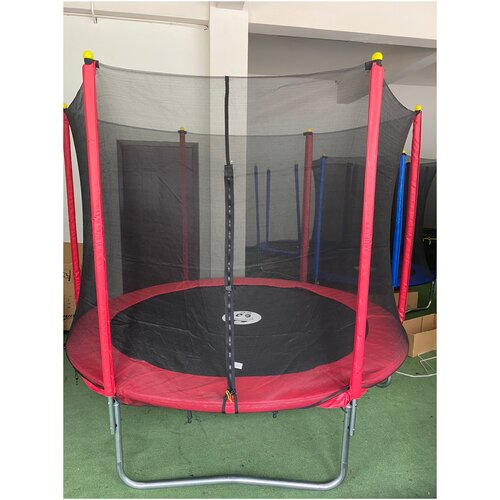 Детский Батут с сеткой Trampoline 8'FT (красный батут детский 5 ft 140 см с защитной сеткой mersco ps5 1