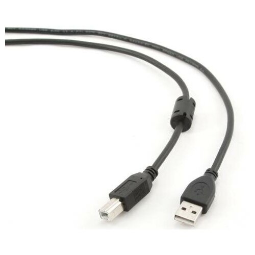 фото Gembird кабель usb 2.0 am-bm 4.5м pro gembird позолченные контакты ферритовые кольца ccf-usb2-ambm-15