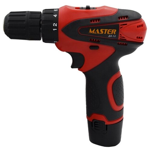 Аккумуляторная дрель-шуруповерт MASTER ДА-12 20 Нм 15 Ач 2 скорости 179000₽