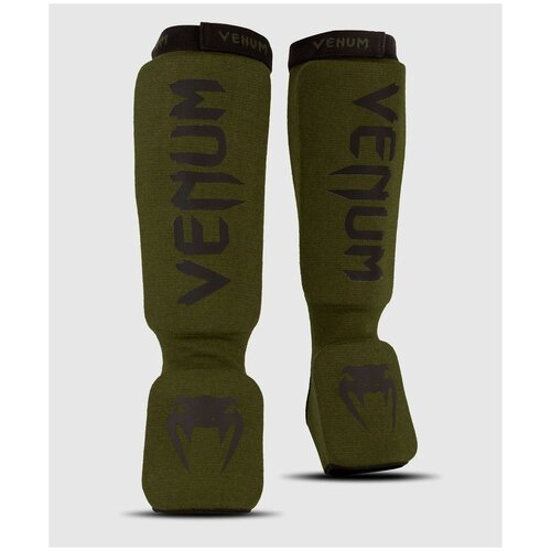 фото Щитки venum kontact shinguards зеленый/черный xl