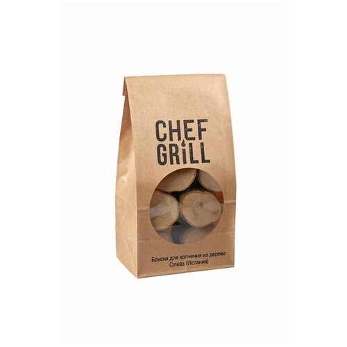 Бруски для копчения из оливы Chef Grill дрова мопане chef grill 8кг