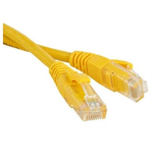 Патч-корд RJ45 - RJ45, 4 пары, UTP, категория 5е, 2 м, желтый, TWT TWT-45-45-2.0-YL патч корд twt rj45 rj45 4 пары utp категория 5е 1 5 м черный 45 45 1 5 bk 16102332