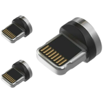 Зарядка для Apple iPhone / GQbox / Набор из 3-х Коннекторов / Штыри Lightning для Магнитных Кабелей / Запасные Разъемы для Проводов - изображение