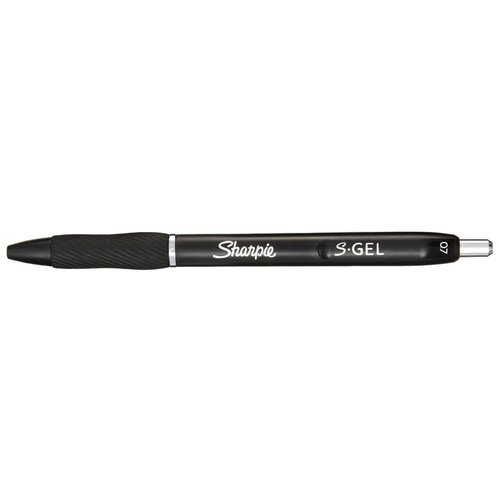 Купить Ручка гелевая PAPER MATE SHARPIE S-GEL (2136595) авт. 0.7мм круглая резин. манжета черный черные чер
