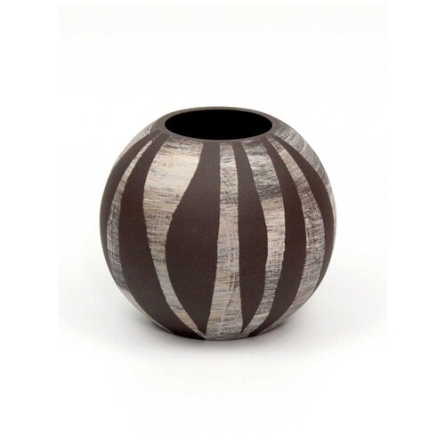 Ваза стеклянная, Яркий штрих, высота 180 мм, 5578/180/sh103.1, Ручная роспись