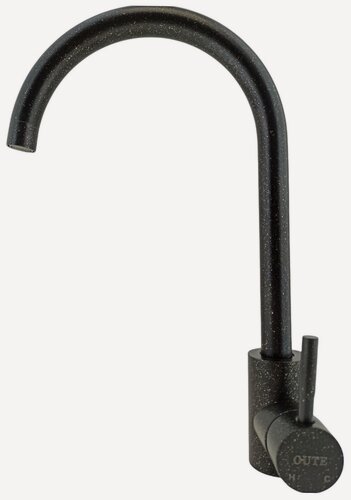 Изображение товара Кухонный смеситель OUTE, нержавеющая сталь, чёрный, 36 см, для мойки