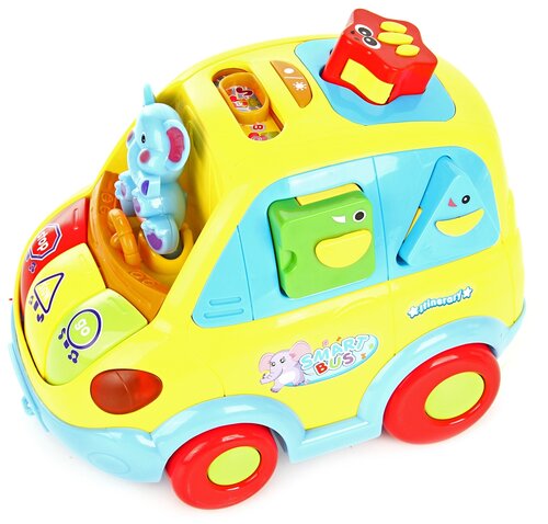 Развивающая игрушка Veld Co Умный автобус, желтый