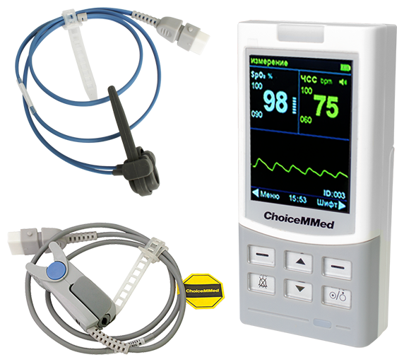 Пульсоксиметр Choicemmed MD300M с датчиками: для взрослых и неонатальным