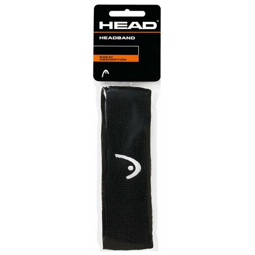 Повязка на голову HEAD 2 (черная) 285080-BK, ширина 5 см, хлопок, нейлон, эластан, черный