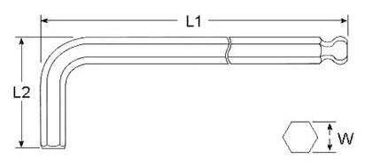 Licota BP200080SM Ключ шестигранный угловой с шаром 8 мм - фотография № 2