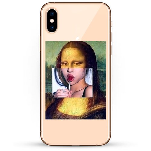 фото Силиконовый чехол мона на apple iphone x andy & paul