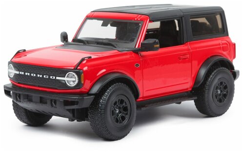 Maisto Машинка металлическая 1:18 2021 Ford Bronco Wildtrak 21, красная