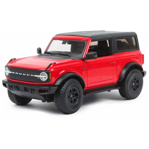 Maisto Машинка металлическая 1:18 2021 Ford Bronco Wildtrak '21, красная