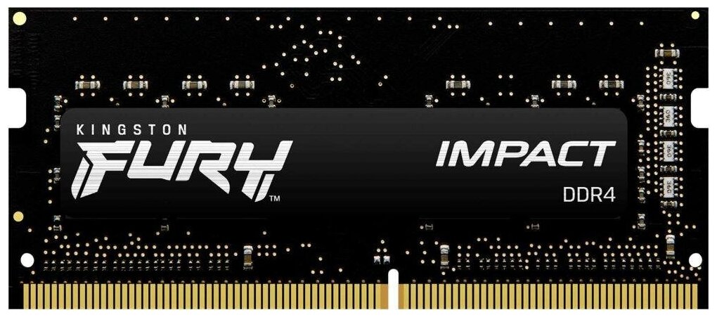 Оперативная память для ноутбука Kingston Fury Impact SO-DIMM 8Gb DDR4 3200 MHz KF432S20IB8